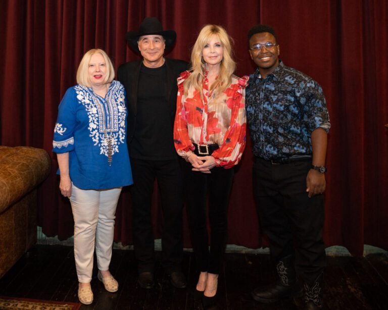 Photo of Vogel CEO Karen Hughes, Clint Black, Lisa Hartman Black and